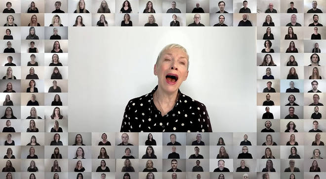 Annie Lennox sings deeply moving ‘Dido’s Lament’ with massed onl