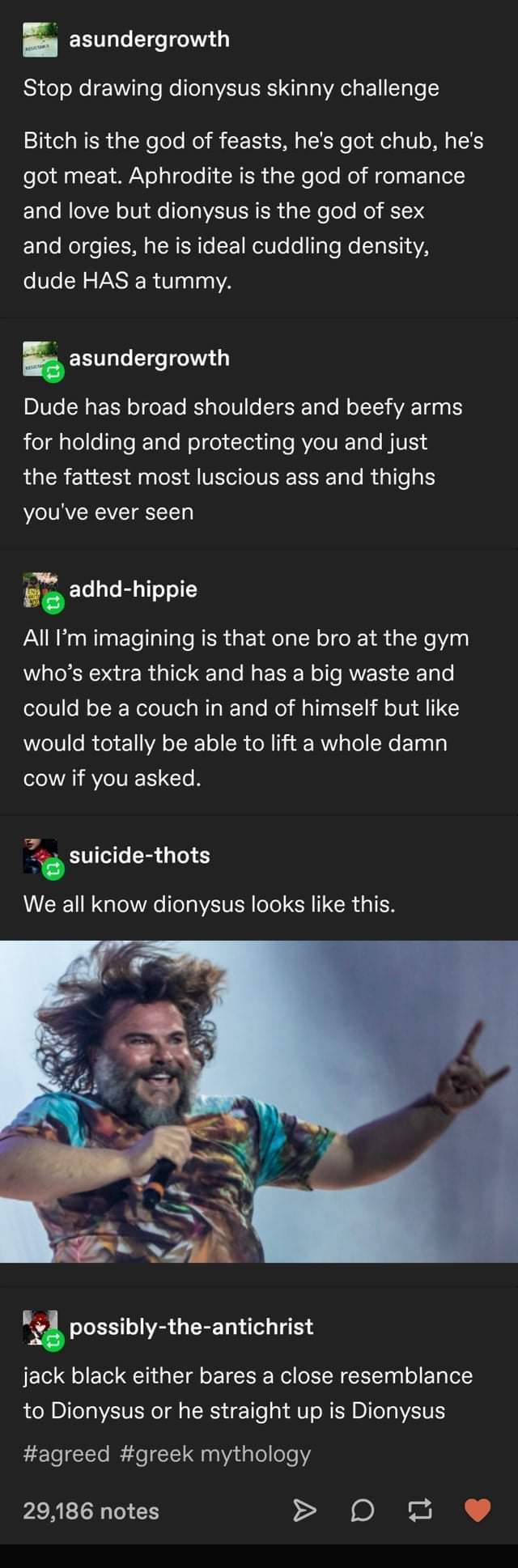 Dionysus dad bod