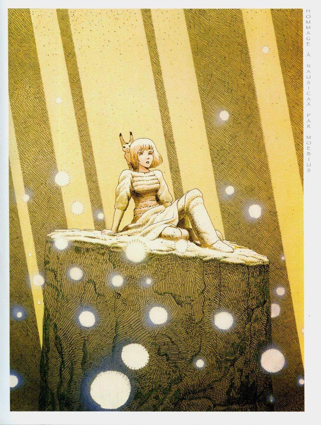 Moebius paid homage to Miyazaki with this illustration