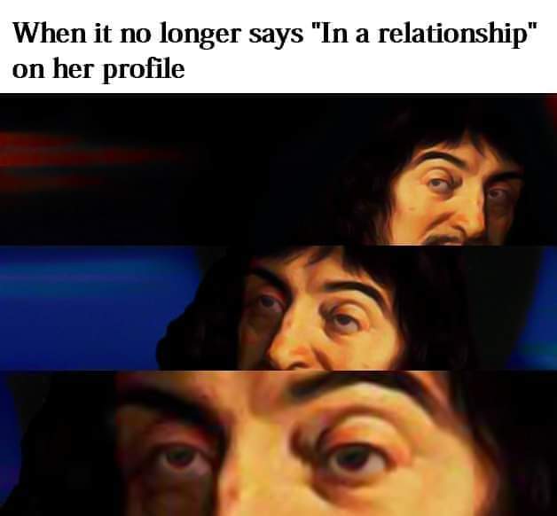 When it no longer says "In a relationship" on her profil