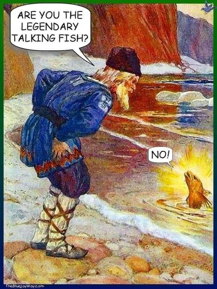 Are you the legendary talking fish?