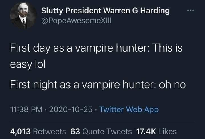 First day as a vampire hunter