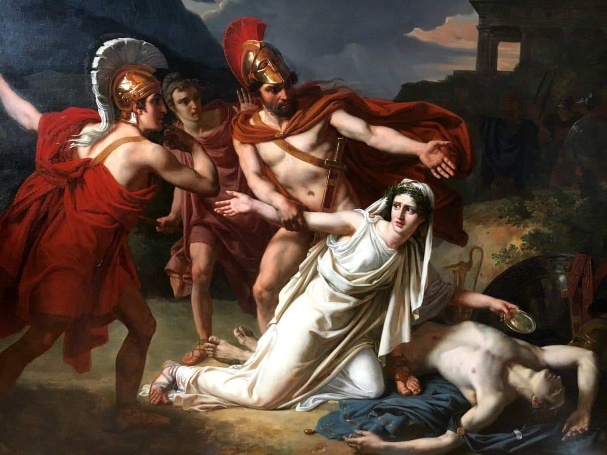 Antigone Giving Burial to Polynices
