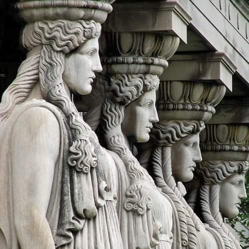 Reproduction of the Caryatid Columns