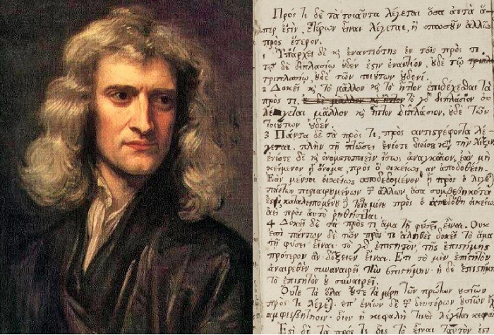 Part of Sir Isaac Newton’s Manuscripts Were Written in Greek – GreekReporter