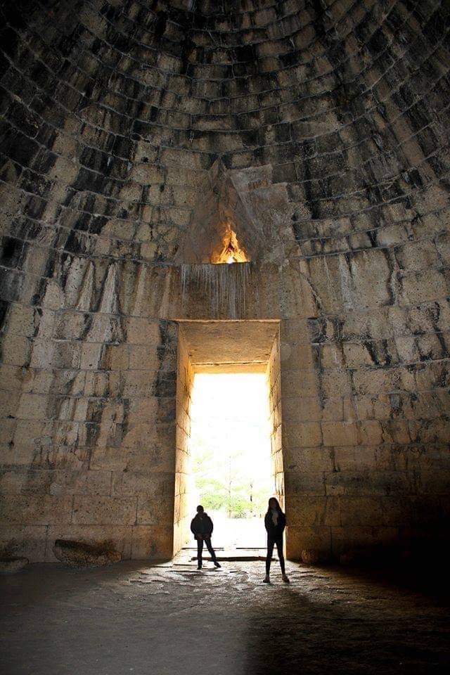 Interior of Atreus vaulted tomb