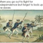 Revolutionary soldier doing a facepalm realizing he forgot to lock up the slaves