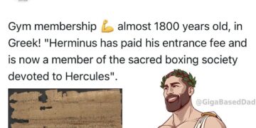 Ancient Greek gym membership inscription