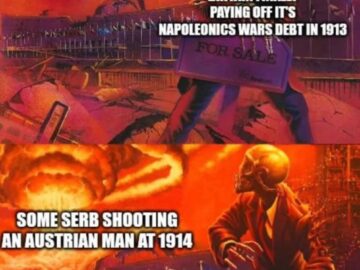 Megadeth Peace Sells meme Britain debt Napoleonic Wars 1914