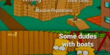 Bronze Age civilizations cardboard fort vs Sea Peoples meme