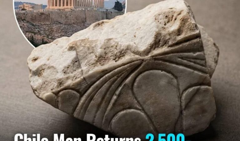 Chilean Man Returns Acropolis Marble His Father Stole in the 1930s