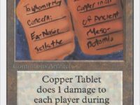 Custom Magic The Gathering Copper Tablet card featuring the Ea-Nasir complaint tablet