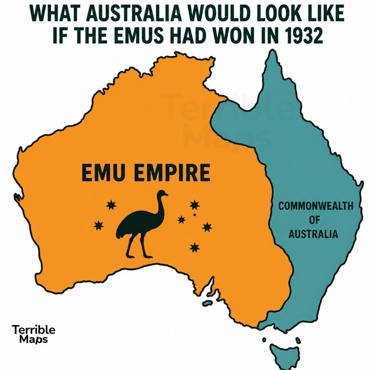 Emu Empire map