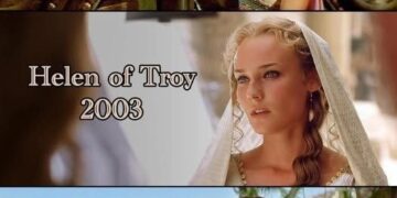 Three-panel comparison meme: Helen of Troy 1956, Helen of Troy 2003, Helen of Detroit 2026