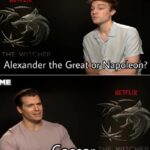 Henry Cavill meme asked Alexander the Great or Napoleon answers Caesar