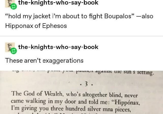 Hipponax of Ephesos — Ancient Greek Poet or Internet Shitposter?