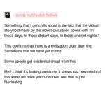 Meme about the oldest story from the oldest civilization