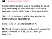 Meme about the oldest story from the oldest civilization
