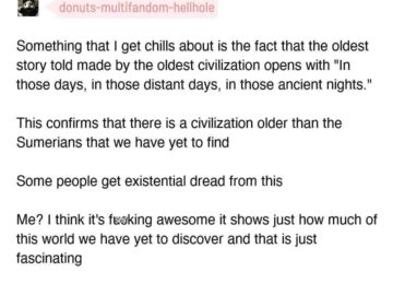 Meme about the oldest story from the oldest civilization