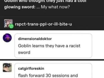 Tweet meme about a wizard character in D&D
