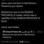 Jesus was Italian