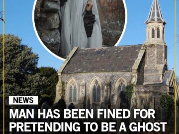 Man fined for pretending to be a ghost in a cemetery meme
