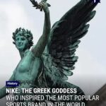 Educational graphic about Nike the Greek goddess of victory and the Nike sports brand