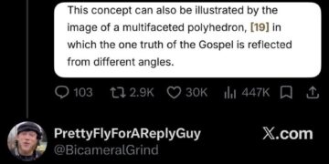 "Pope Leo XIV was a math major - sin and cos pun reply"