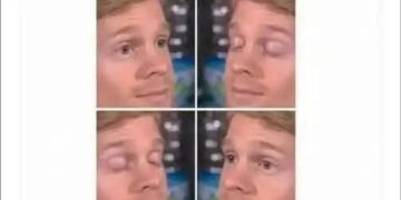 Romeo and Juliet blinking white guy meme grid
