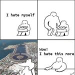 Big Chungus self-hate reality shock meme