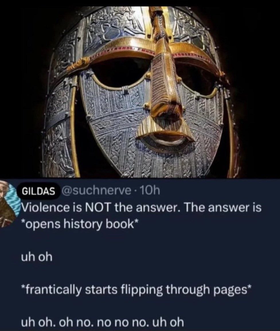 Meme violence is not the answer - opens history book