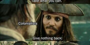 Pirates of the Caribbean movie scene
