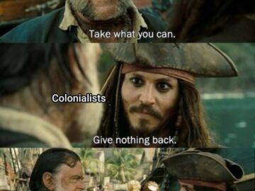 Pirates of the Caribbean movie scene