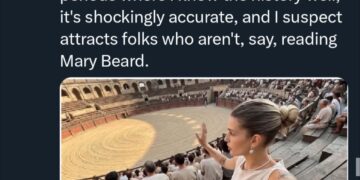 Screenshot of Kevin Bryan tweet about AI generated Chloe VS History YouTube channel