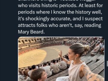 Screenshot of Kevin Bryan tweet about AI generated Chloe VS History YouTube channel