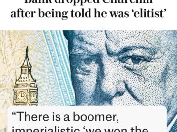 Telegraph headline about Bank dropping Churchill from £5 note over elitist concerns