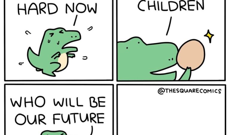 We Work Hard Now — Dinosaur Evolution Comic