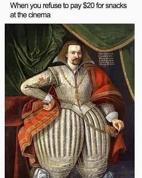 Renaissance snack smuggling meme