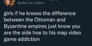 If he knows the difference between the Ottoman and Byzantine empires