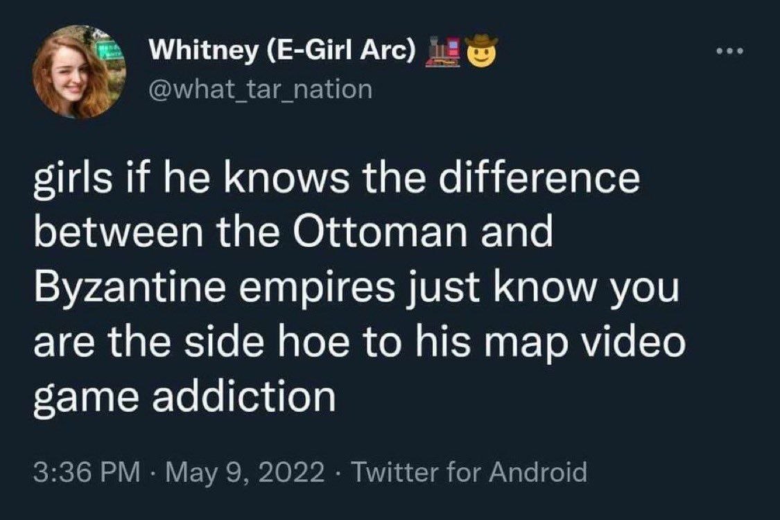 Ottoman vs Byzantine tweet