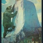 Herbert A Collins Devils Tower bear painting