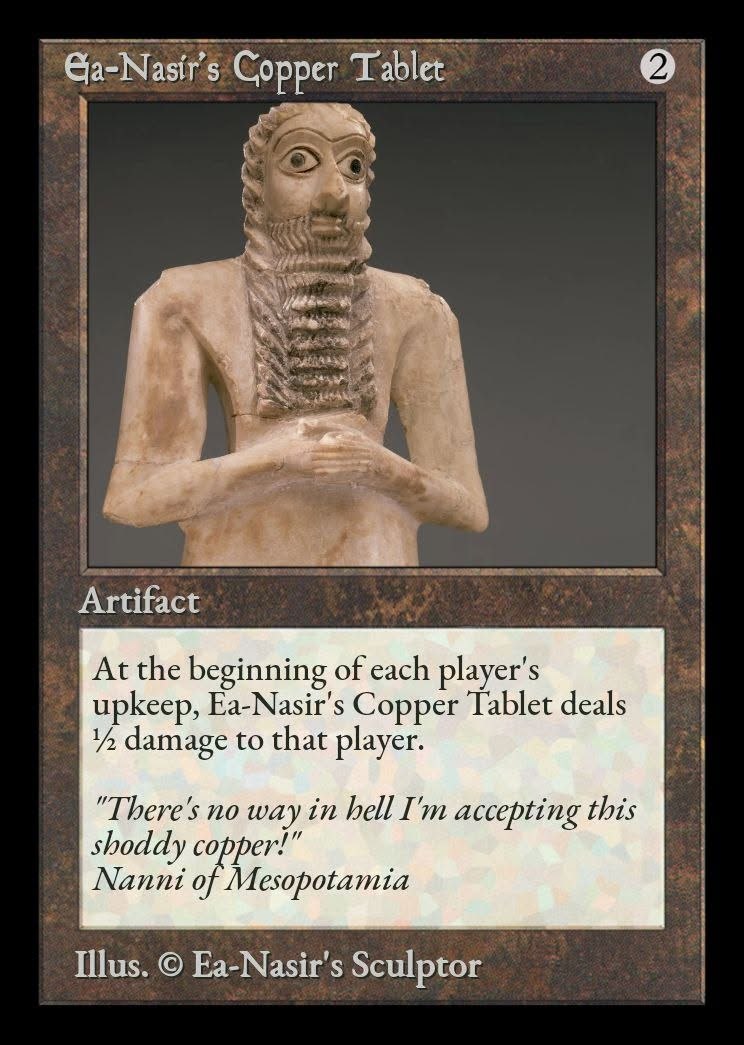 Ea-Nasir MTG card meme