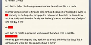 Tumblr screenshot from MythosMaven about BBC's Atlantis drama - The Triangle Guy