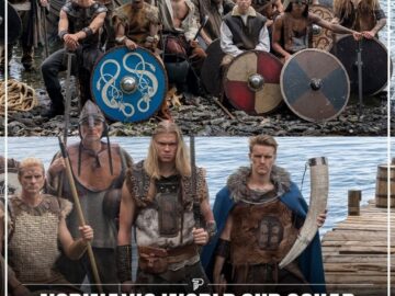 Norway World Cup squad dressed as Vikings - Haaland and Odegaard featured