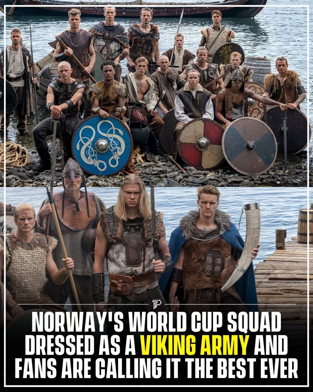 Norway World Cup squad dressed as Vikings