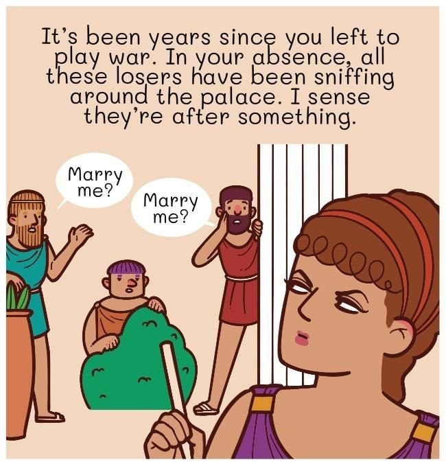 Penelope's suitors propose - frame 2