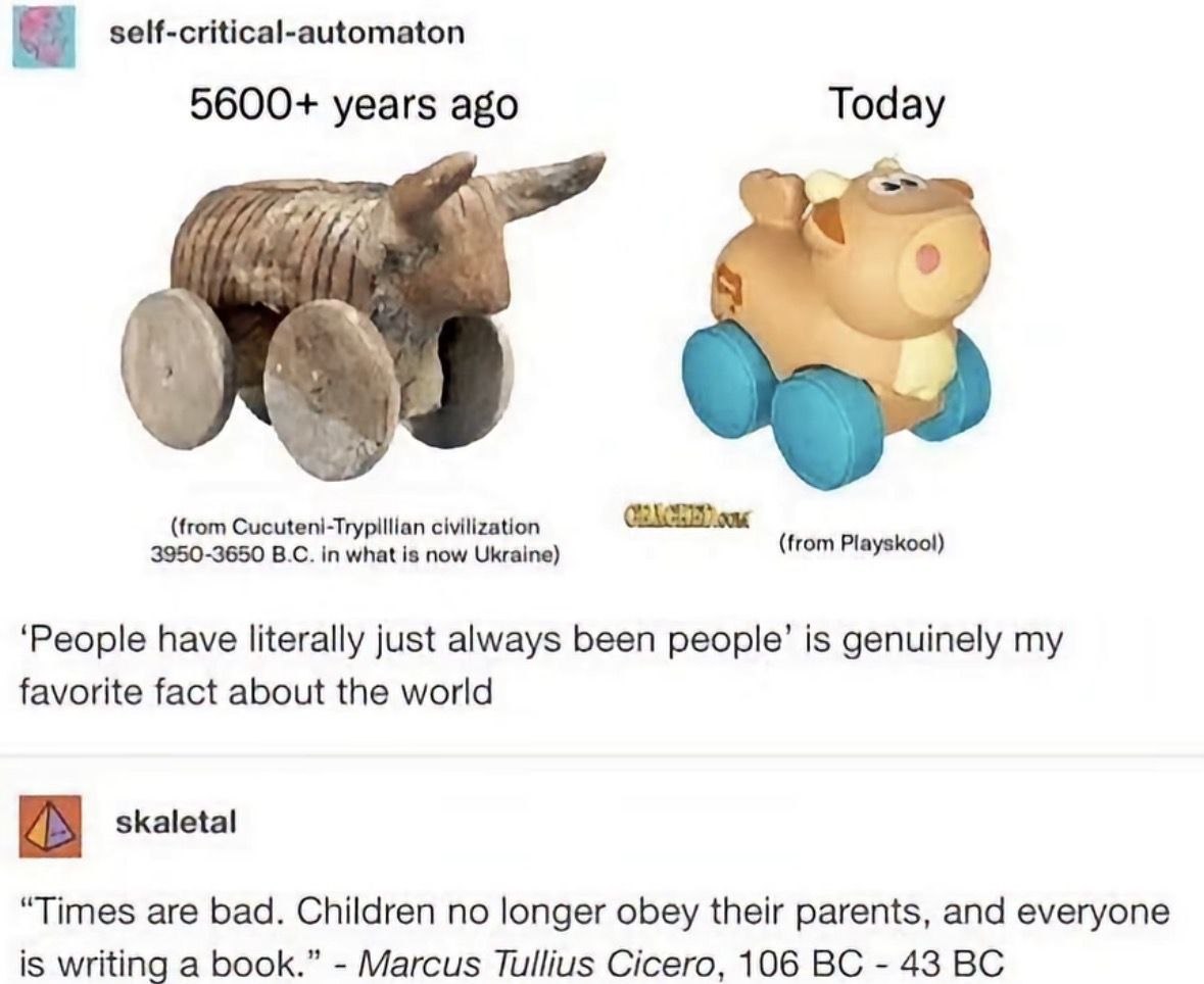 People have literally just always been people