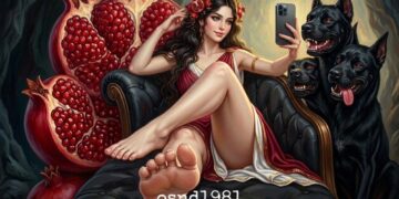 Persephone using iPhone Greek mythology meme