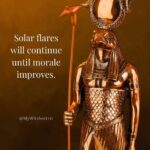 Egyptian sun god Ra solar flares meme
