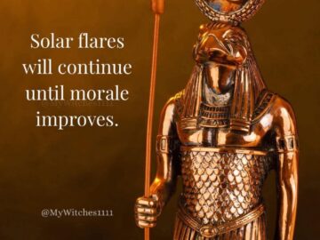 Egyptian sun god Ra solar flares meme